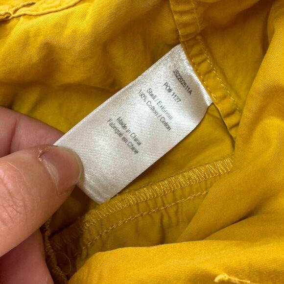 Jason Wu Top Womens 0 Yellow Flouncy Ruffle Crop Top COtton - Picture 8 of 12